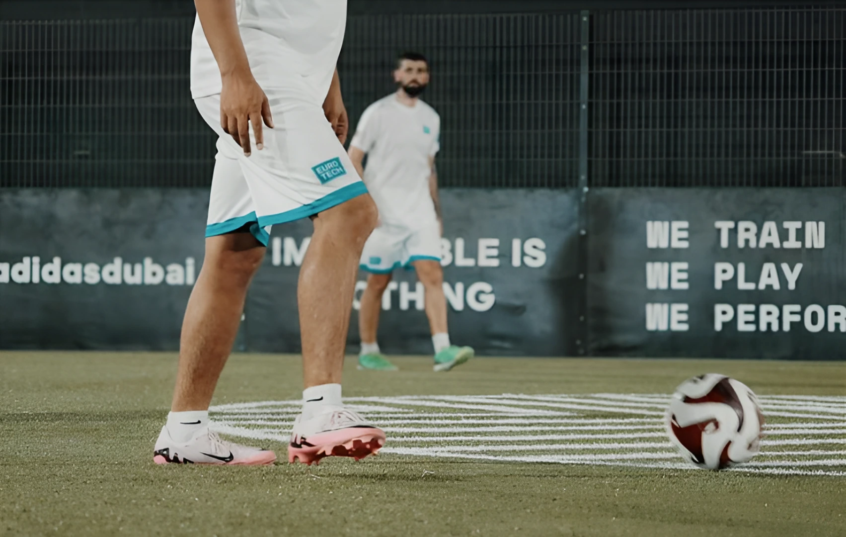 EuroTech team playing football